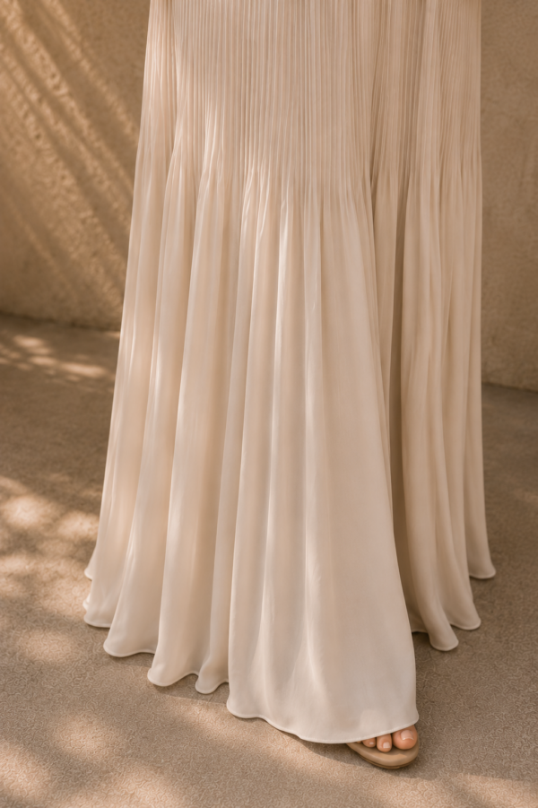 ChatGPT Image Jun 8, 2026, 08_54_06 AM Aya Plissé Dress - Beige