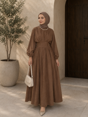 ChatGPT Image 2 juni 2026 13_02_08 Noura Dress - Dark Camel