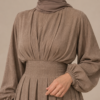 Noura Dress – Mocha Brown