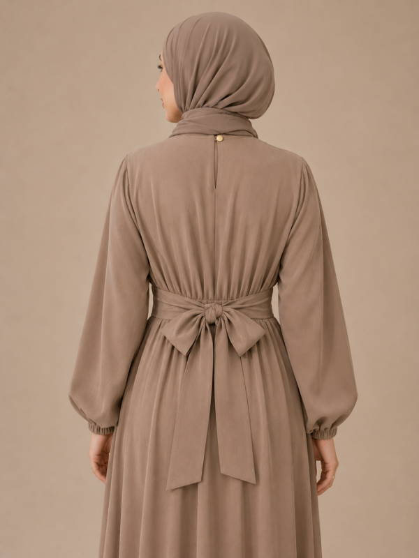 Noura Dress – Mocha Brown