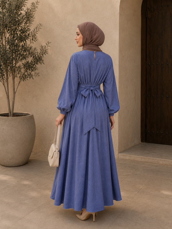 Noura Dress - Jeans Blue