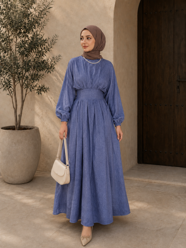 Noura Dress - Jeans Blue